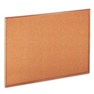 ESUNV43604 - Cork Board With Oak Style Frame, 48 X 36, Natural, Oak-Finished Frame