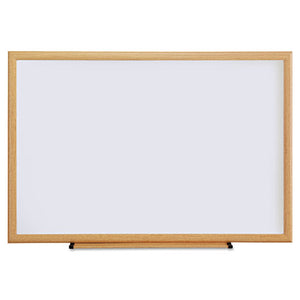 ESUNV43619 - Dry Erase Board, Melamine, 36 X 24, Oak Frame