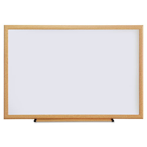 ESUNV43619 - Dry Erase Board, Melamine, 36 X 24, Oak Frame