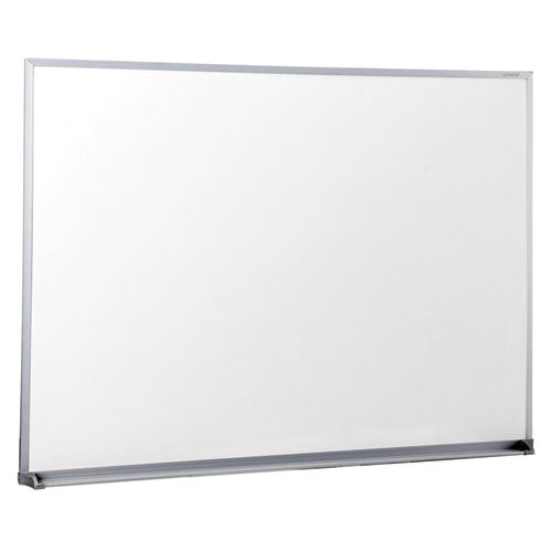 ESUNV43624 - Dry Erase Board, Melamine, 48 X 36, Satin-Finished Aluminum Frame