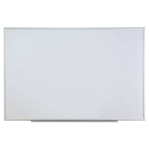 ESUNV43626 - Dry Erase Board, Melamine, 72 X 48, Satin-Finished Aluminum Frame