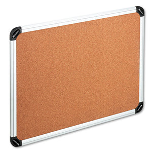 ESUNV43714 - Cork Board With Aluminum Frame, 48 X 36, Natural, Silver Frame