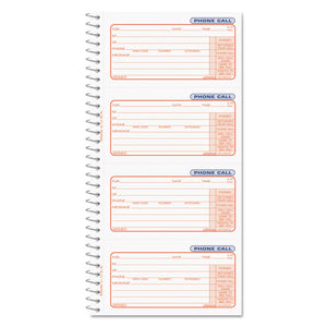 ESUNV48003 - Wirebound Message Books, 5 X 3 3-8, Two-Part Carbonless, 400 Sets-book