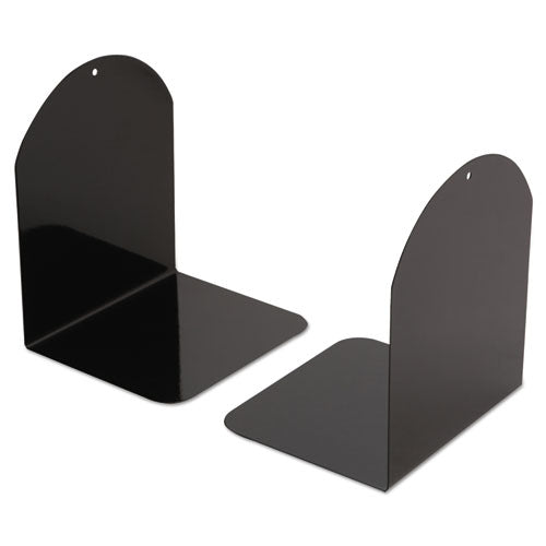 ESUNV54071 - Magnetic Bookends, 6 X 5 X 7, Metal, Black