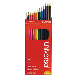 ESUNV55324 - Woodcase Colored Pencils, 3 Mm, 24 Assorted Colors, 24 Per Pack