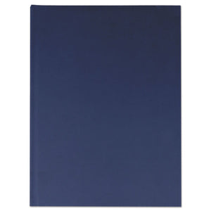 ESUNV66352 - Casebound Hardcover Notebook, 10 1-4 X 7 5-8, Dark Blue Linen,