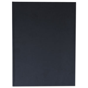 ESUNV66353 - Casebound Hardcover Notebook, 10 1-4 X 7 5-8, Black Linen