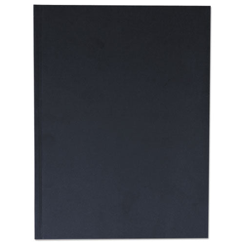 ESUNV66353 - Casebound Hardcover Notebook, 10 1-4 X 7 5-8, Black Linen