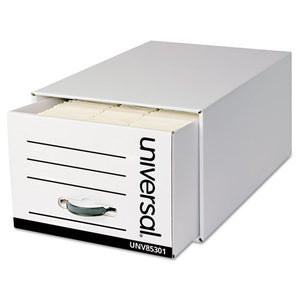 ESUNV85301 - Heavy-Duty Storage Box Drawer, Legal, 17 1-4 X 25 1-2 X 11, White, 6-carton