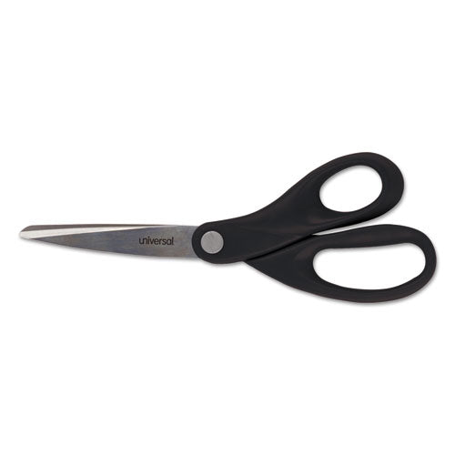 ESUNV92009 - Stainless Steel Office Scissors, 8" Long, Straight Handle, Black