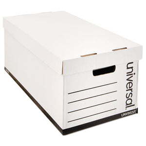 ESUNV95220 - Lift-Off Lid File Storage Box, Letter, Fiberboard, White, 12-carton