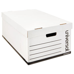 ESUNV95221 - Lift-Off Lid File Storage Box, Legal, Fiberboard, White, 12-carton