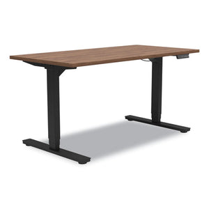 Essentials Electric Sit-stand Desk, 55.1" X 27.5" X 25.9" To 51.5", Espresso-black