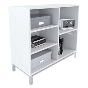 Essentials Laminate Bookcase, Five-shelf, 36 X 15 X 31.6, White