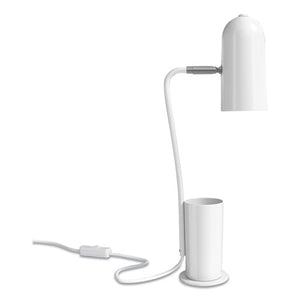 Essentials Led Dome Desk Lamp, 16.9" H, White