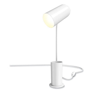 Essentials Led Dome Desk Lamp, 16.9" H, White