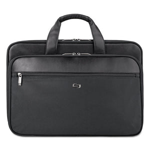 ESUSLSGB3004 - Classic Smart Strap Briefcase, 16", 17 1-2" X 5 1-2" X 12", Black