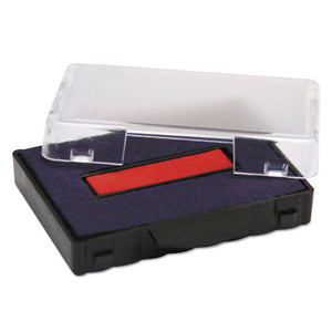 ESUSSP5430BR - Trodat T5430 Stamp Replacement Ink Pad, 1 X 1 5-8, Blue-red