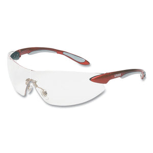Ignite Eyewear, Anti-scratch, Metallic Red-silver Frame, Clear Lens