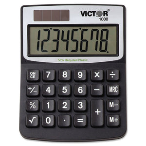 ESVCT1000 - 1000 Minidesk Calculator, Solar-battery, 8-Digit Lcd