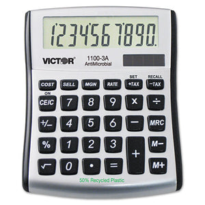 ESVCT11003A - 1100-3a Antimicrobial Compact Desktop Calculator, 10-Digit Lcd