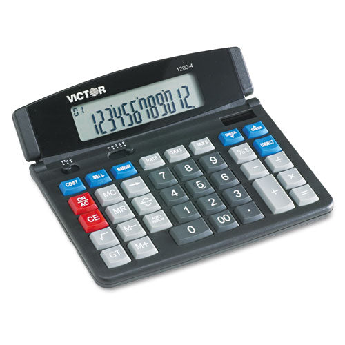 ESVCT12004 - 1200-4 Business Desktop Calculator, 12-Digit Lcd