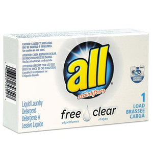 ESVEN2979351 - Free Clear He Liquid Laundry Detergent, Unscented, 1.6 Oz Vend-Box, 100-carton