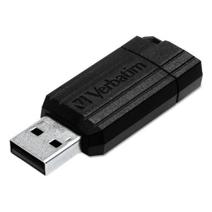 ESVER49063 - Pinstripe Usb Flash Drive, 16gb, Black