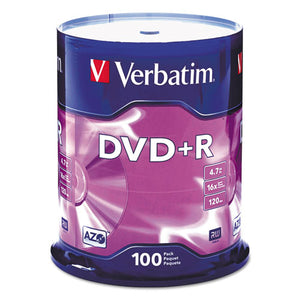 ESVER95098 - Dvd+r Discs, 4.7gb, 16x, Spindle, 100-pack