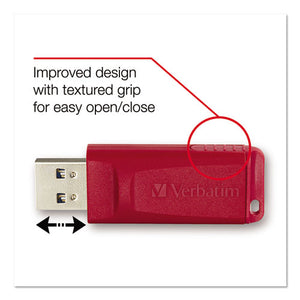 ESVER97002 - Store 'n' Go Usb 2.0 Flash Drive, 4gb, Blue-green-red, 3-pack