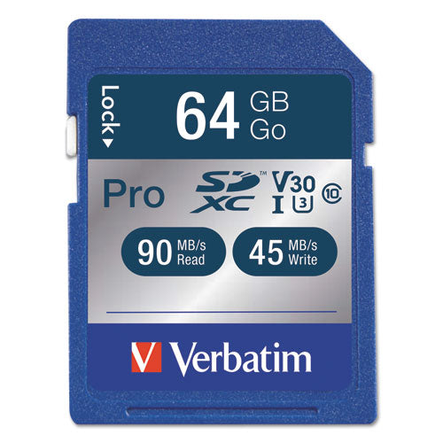 ESVER98670 - 64GB PRO 600X SDXC MEMORY CARD, UHS-I V30 U3 CLASS 10