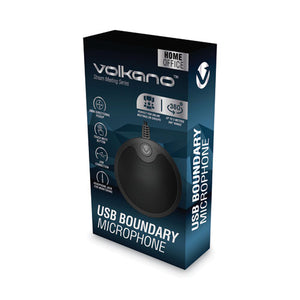 Volkano Stream Meeting Series Boundary Microphone, Black