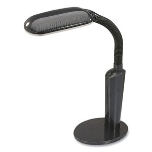 Cfl Compact-fluorescent Desk Lamp With Gooseneck Arm, 19" To 23" High, Black