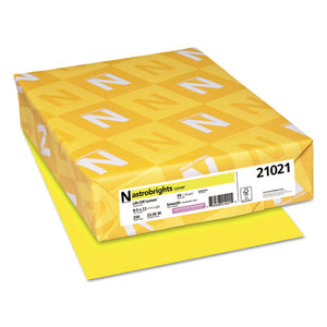ESWAU21021 - Color Cardstock, 65lb, 8 1-2 X 11, Lift-Off Lemon, 250 Sheets