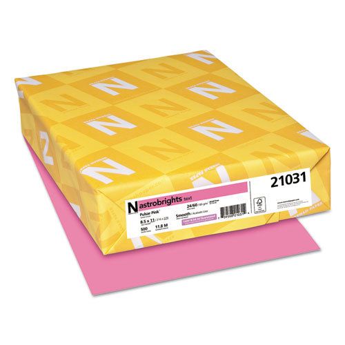 ESWAU21031 - Color Paper, 24lb, 8 1-2 X 11, Pulsar Pink, 500 Sheets