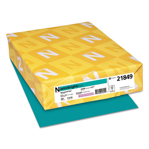 ESWAU21849 - Color Paper, 24lb, 8 1-2 X 11, Terrestrial Teal, 500 Sheets