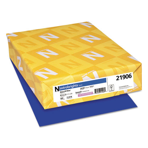 ESWAU21906 - Color Paper, 24lb, 8 1-2 X 11, Blast-Off Blue, 500 Sheets