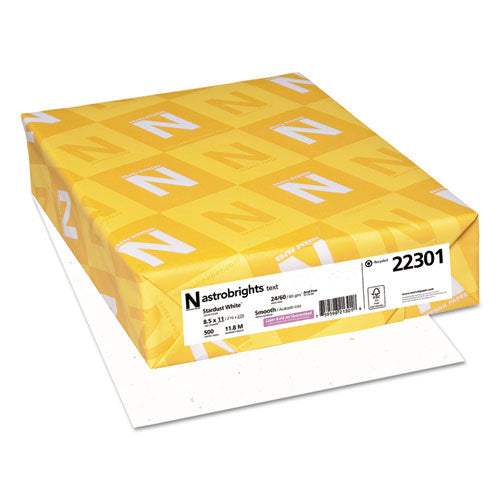 ESWAU22301 - Color Paper, 24lb, 8 1-2 X 11, Stardust White, 500 Sheets