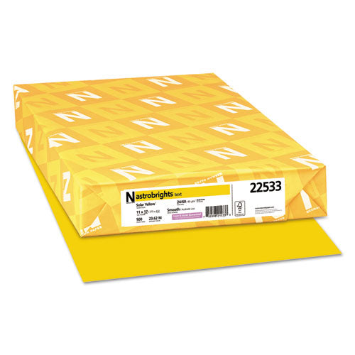 ESWAU22533 - Color Paper, 24lb, 11 X 17, Solar Yellow, 500 Sheets