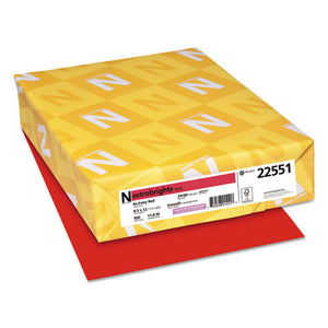 ESWAU22551 - Color Paper, 24lb, 8 1-2 X 11, Re-Entry Red, 500 Sheets