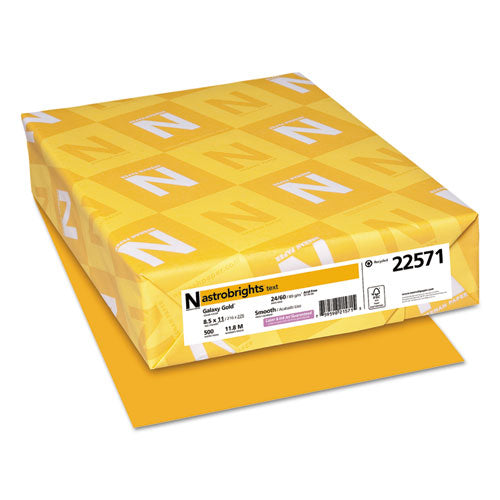 ESWAU22571 - Color Paper, 24lb, 8 1-2 X 11, Galaxy Gold, 500 Sheets