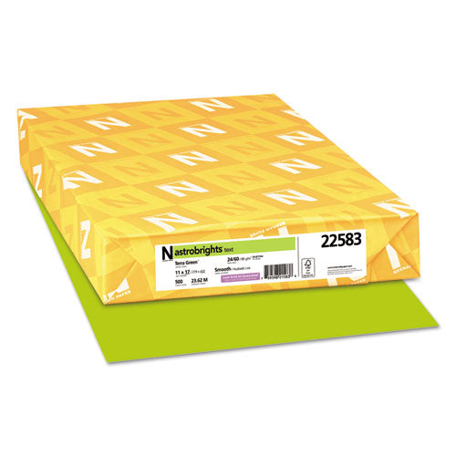 ESWAU22583 - Color Paper, 24lb, 11 X 17, Terra Green, 500 Sheets