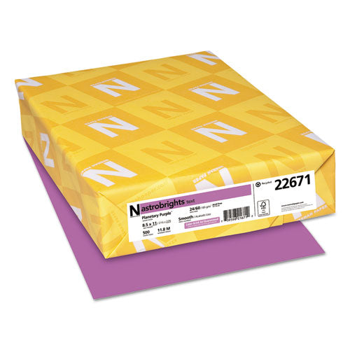 ESWAU22671 - Color Paper, 24lb, 8 1-2 X 11, Planetary Purple, 500 Sheets