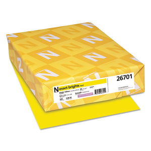 ESWAU26701 - Exact Brights Paper, 8 1-2 X 11, Bright Yellow, 20lb, 500 Sheets