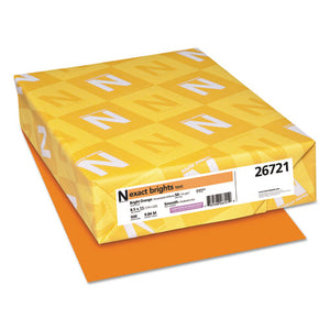 ESWAU26721 - Exact Brights Paper, 8 1-2 X 11, Bright Orange, 20lb, 500 Sheets
