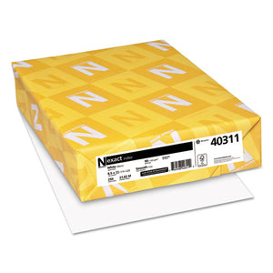 ESWAU40311 - Exact Index Card Stock, 90lb, 94 Bright, 8 1-2 X 11, White, 250 Sheets