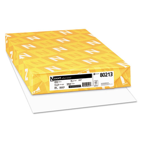 ESWAU80213 - Exact Vellum Bristol Med-Heavyweight Paper, 67lb, 92 Bright, 11 X 17, 250 Sheets