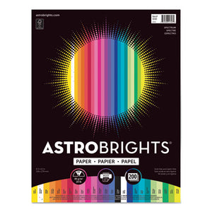 Color Cardstock - "spectrum" Assortment, 24lb, 8.5 X 11, Assorted Spectrum Colors, 200-pack