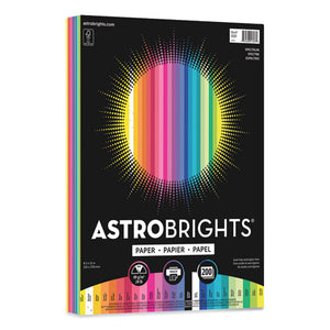 Color Cardstock - "spectrum" Assortment, 24lb, 8.5 X 11, Assorted Spectrum Colors, 200-pack