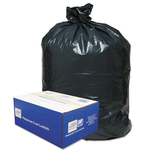 ESWBI434722G - 2-Ply Low-Density Can Liners, 56gal, .9 Mil, 43 X 47, Black, 100-carton